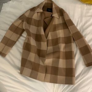 Theory size s brown trench coat
